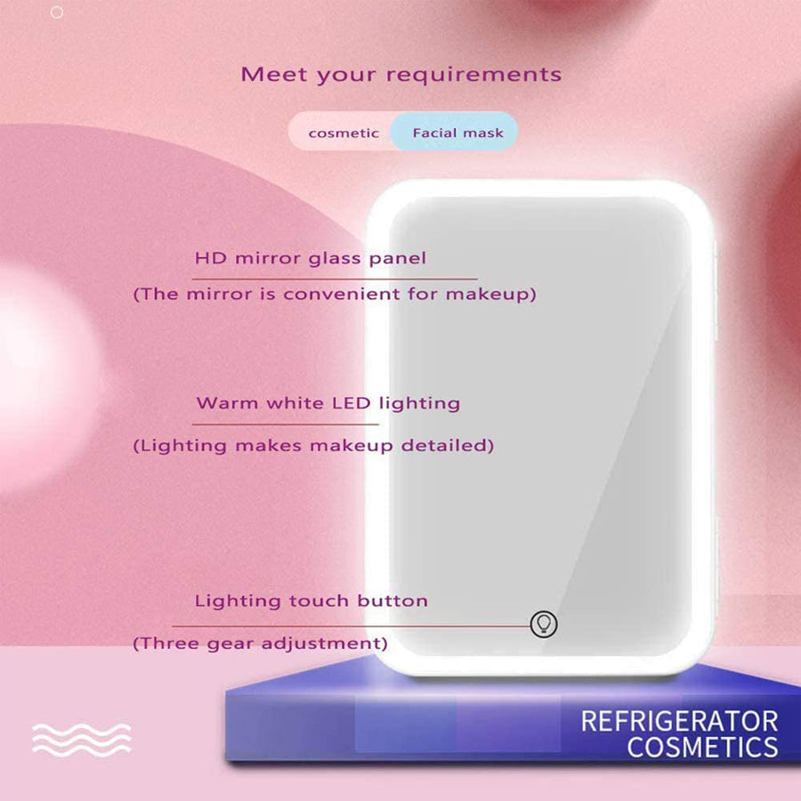 Mini Makeup Fridge | Portable Cosmetic Refrigerator & Warmer
